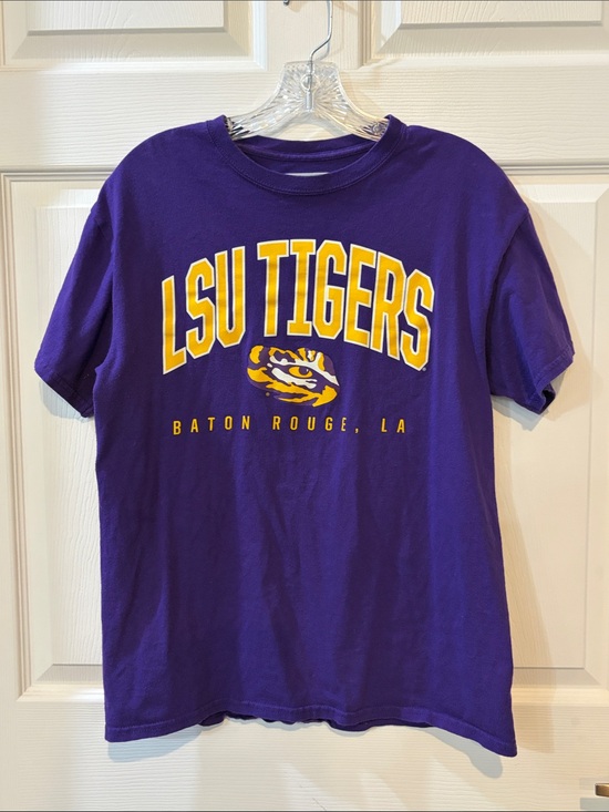 Captivating Other - LSU Tigers Purple Short Sleeve Tee with Yellow Logo